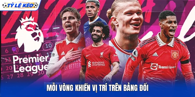 Mỗi vòng khiến vị trí trên bảng đổi Mỗi vòng khiến vị trí trên bảng đổi