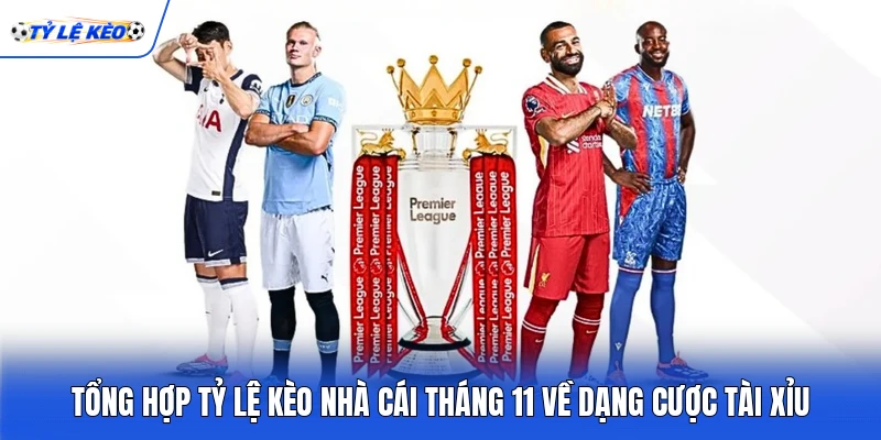 Tổng hợp tỷ lệ kèo nhà cái tháng 11 về dạng cược tài xỉu